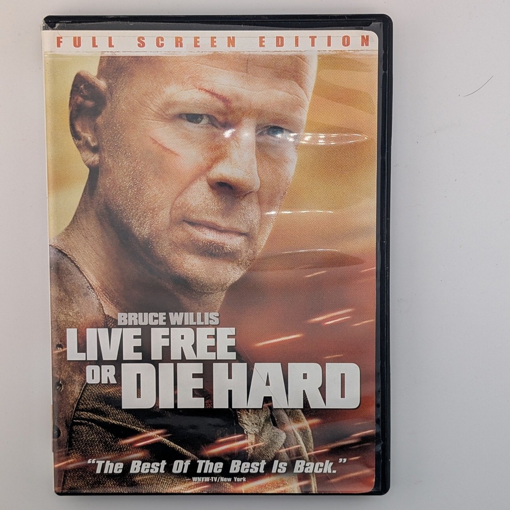 20th Century Fox Live Free or Die Hard DVD Full Screen Edition Action